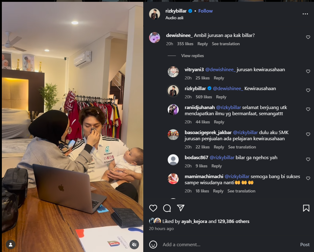 Rizky Billar kuliah di Podomoro University